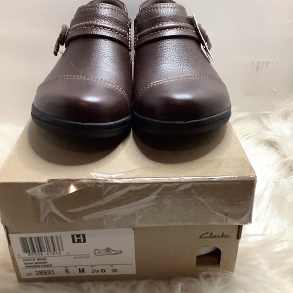 Clarks Cheyn Leather Cloudsteppers Slip On Moccasins - Picture 2 of 8